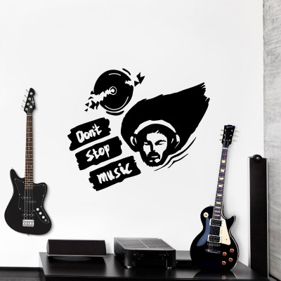 Don't Stop Music Wall Decal